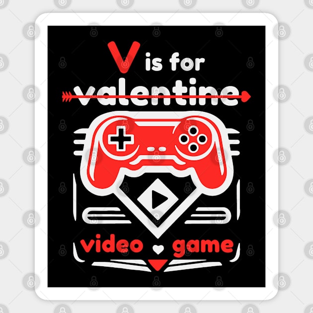 V Is For Video Game Magnet by Etopix